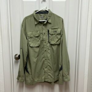 Mens Natural Gear Fishing /Hiking Vented shirt Green Size‎ XL